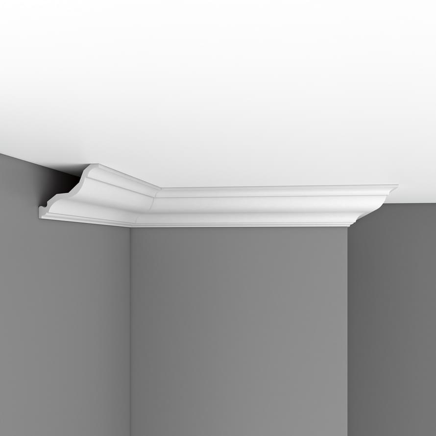 Плинтус Decomaster Лепнина Из Полиуретана DP 356A Плинтус Потолочный 240x11.5x11 см поверхность матовая