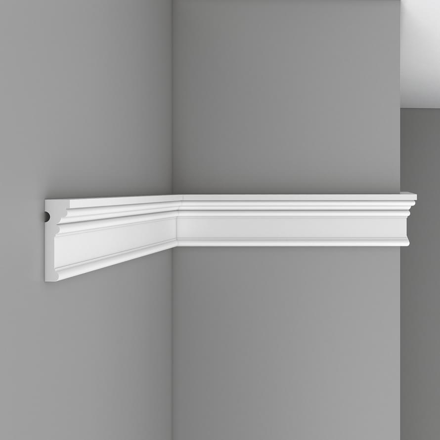 Decomaster Лепнина Из Полиуретана DP 9012 Молдинг Гибкий 240x9x2.8 см поверхность матовая