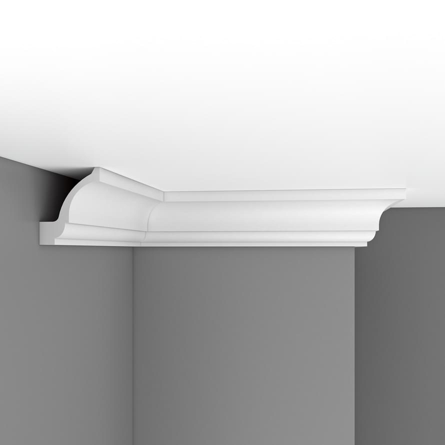 Плинтус Decomaster Лепнина Из Полиуретана DT 85606 Плинтус Потолочный 240x11.5x14.2 см поверхность матовая