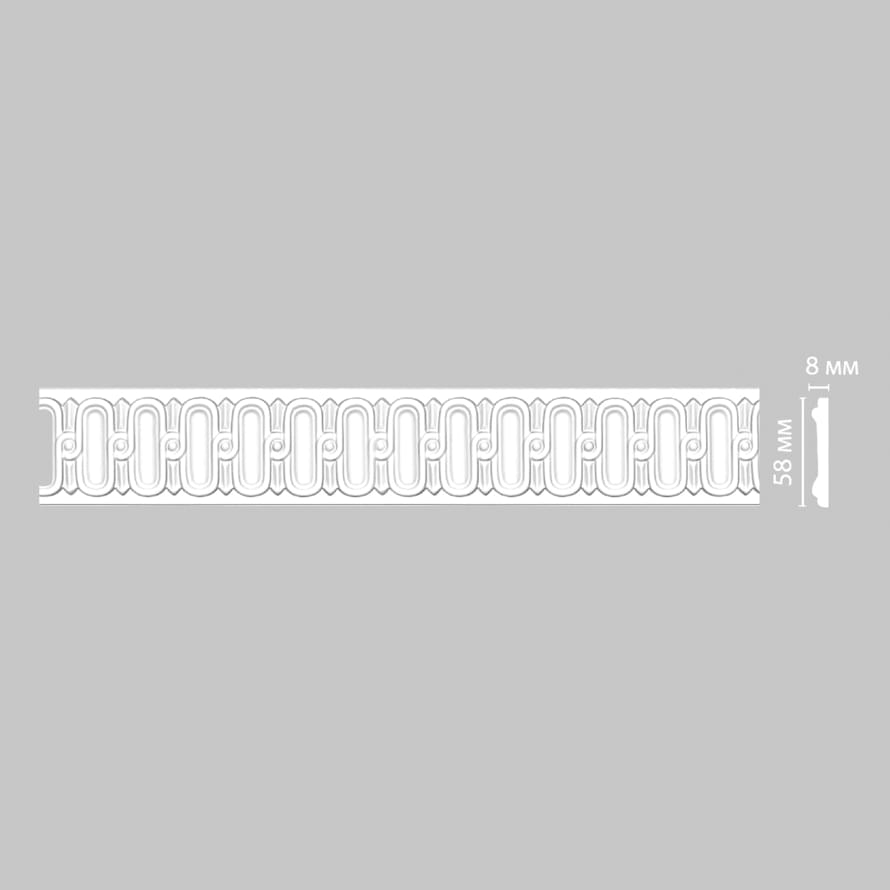 Decomaster Лепнина Из Полиуретана DT 8628 Молдинг 240x6x0.8 см поверхность матовая