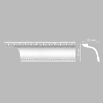 Плинтус Decomaster Лепнина Из Полиуретана DT 88107 Плинтус Потолочный 240x13x11.5 см поверхность матовая