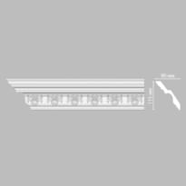 Плинтус Decomaster Лепнина Из Полиуретана DT 9851 Плинтус Потолочный 240x11.5x9 см поверхность матовая