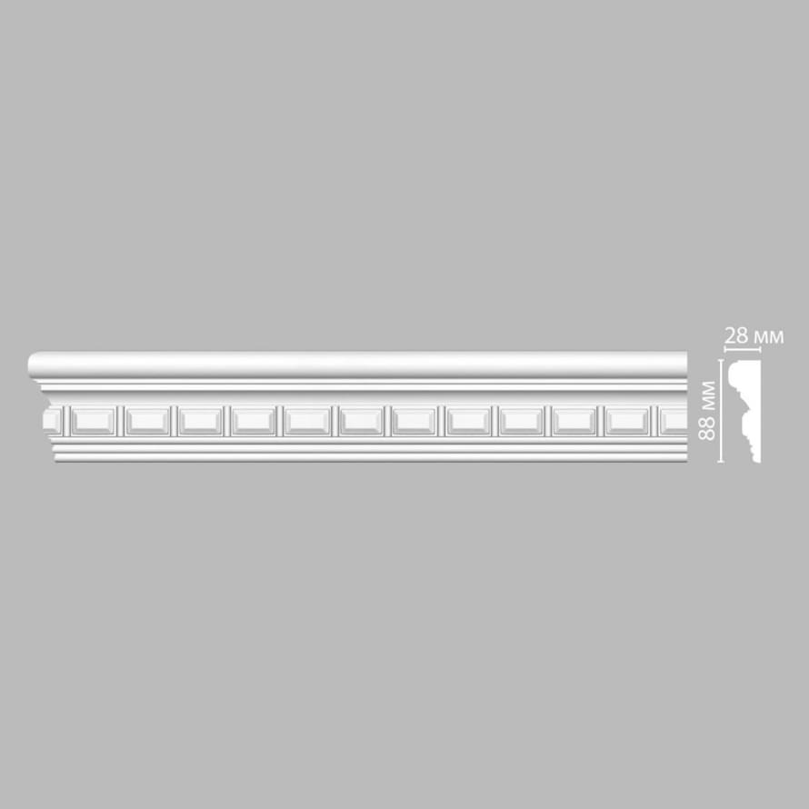 Decomaster Лепнина Из Полиуретана DT 9866 Молдинг 240x8.8x2.8 см поверхность матовая