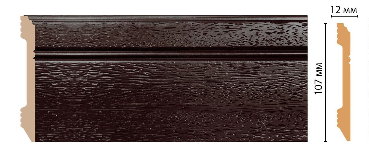 Плинтус Decomaster Напольные Плинтусы D105-433 240x10.7x1.2 см поверхность матовая