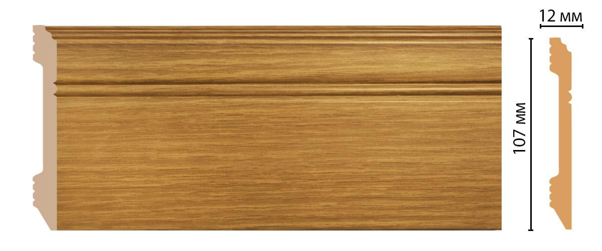 Плинтус Decomaster Напольные Плинтусы D105-73 240x10.7x1.2 см поверхность матовая