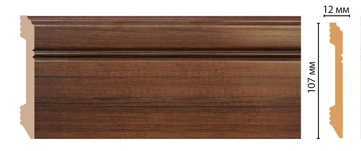 Плинтус Decomaster Напольные Плинтусы D105-74 240x10.7x1.2 см поверхность матовая