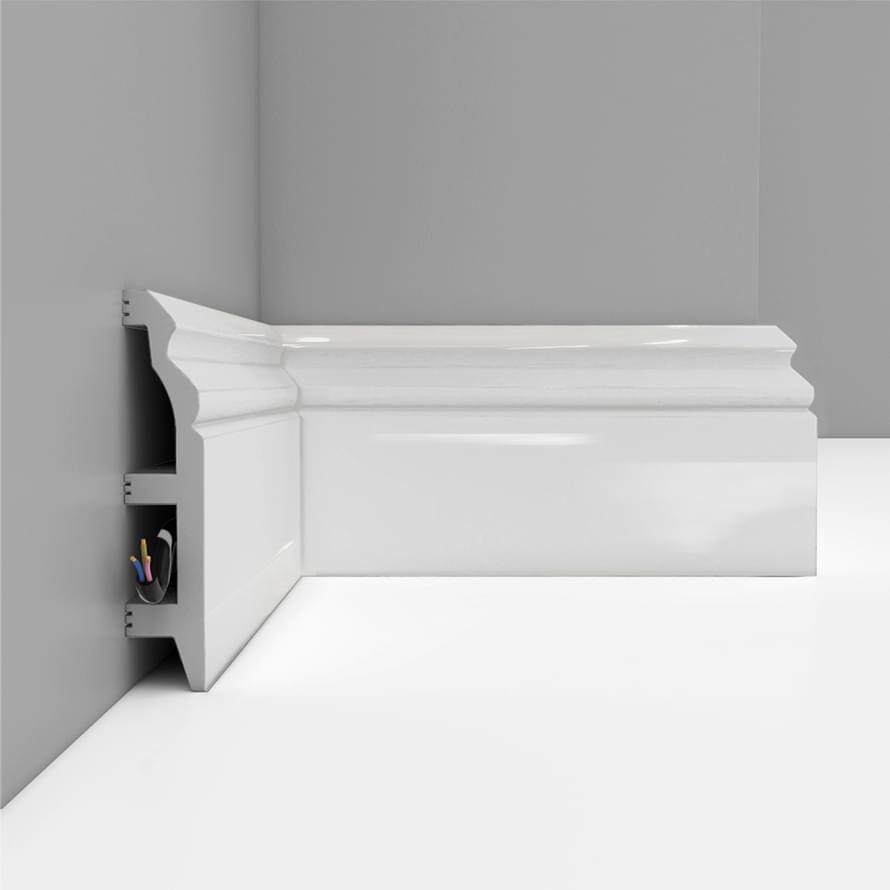 Плинтус Decomaster Напольные Плинтусы D232-114 240x10x2.2 см поверхность матовая
