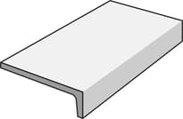 Плитка Del Conca Galestro Hgt10 Elemento Bianco L Monolitico 16.5x30 см, поверхность матовая