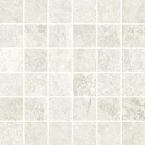 Плитка Del Conca Lavaredo 10 Bianco Mosaico Rett Hard 30x30 см, поверхность матовая, рельефная