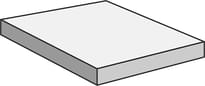 Плитка Del Conca Lavaredo Hla10 Gradone Bianco Ang Rett Hard 33x33 см, поверхность матовая