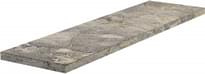 Плитка Del Conca Marble Edition 5 Invisible Gray Gradone Ang Rett L Sx 33x120 см, поверхность матовая