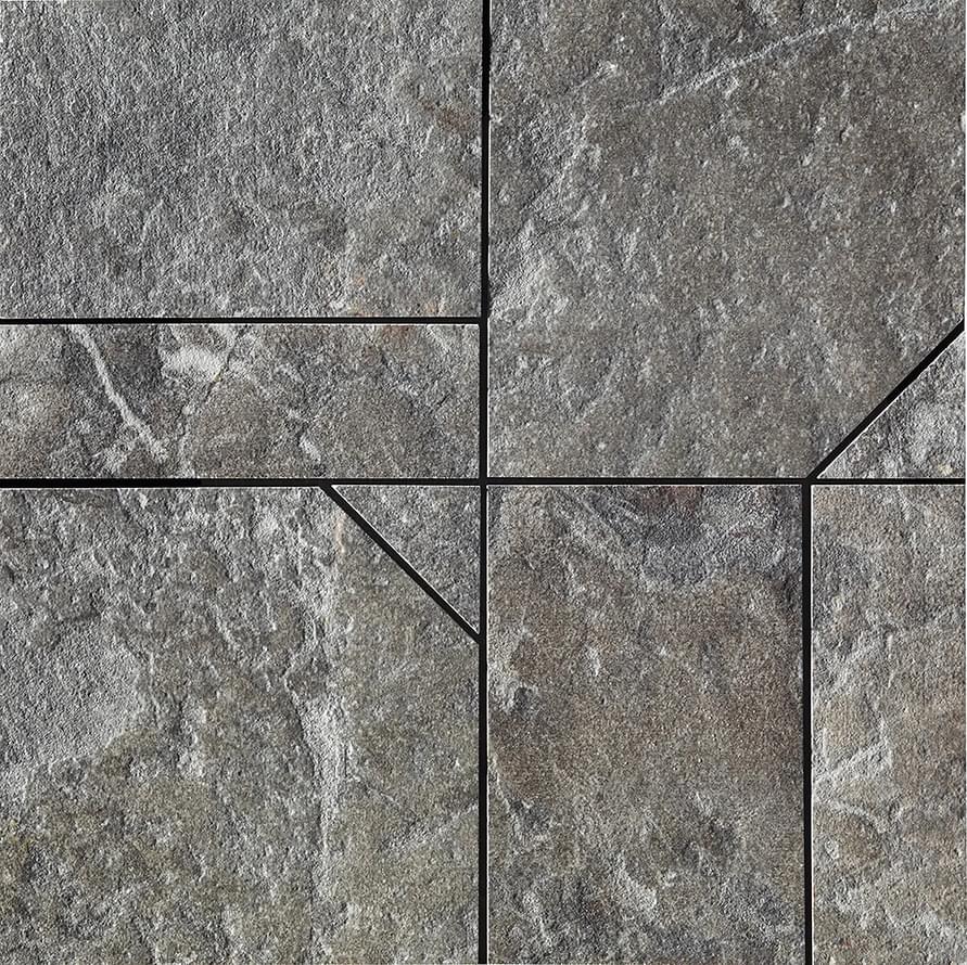 Del Conca Stone Edition Dinamik 5 Breccia Grey Mosaico Hard 30x30