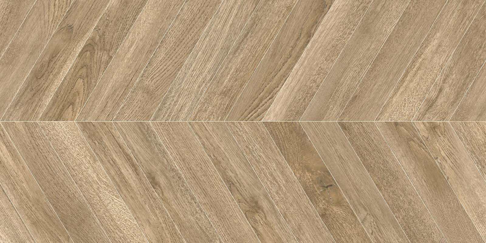 Delacora Walnut Шеврон Светлый Карвинг 60x120 см, поверхность матовая, рельефная