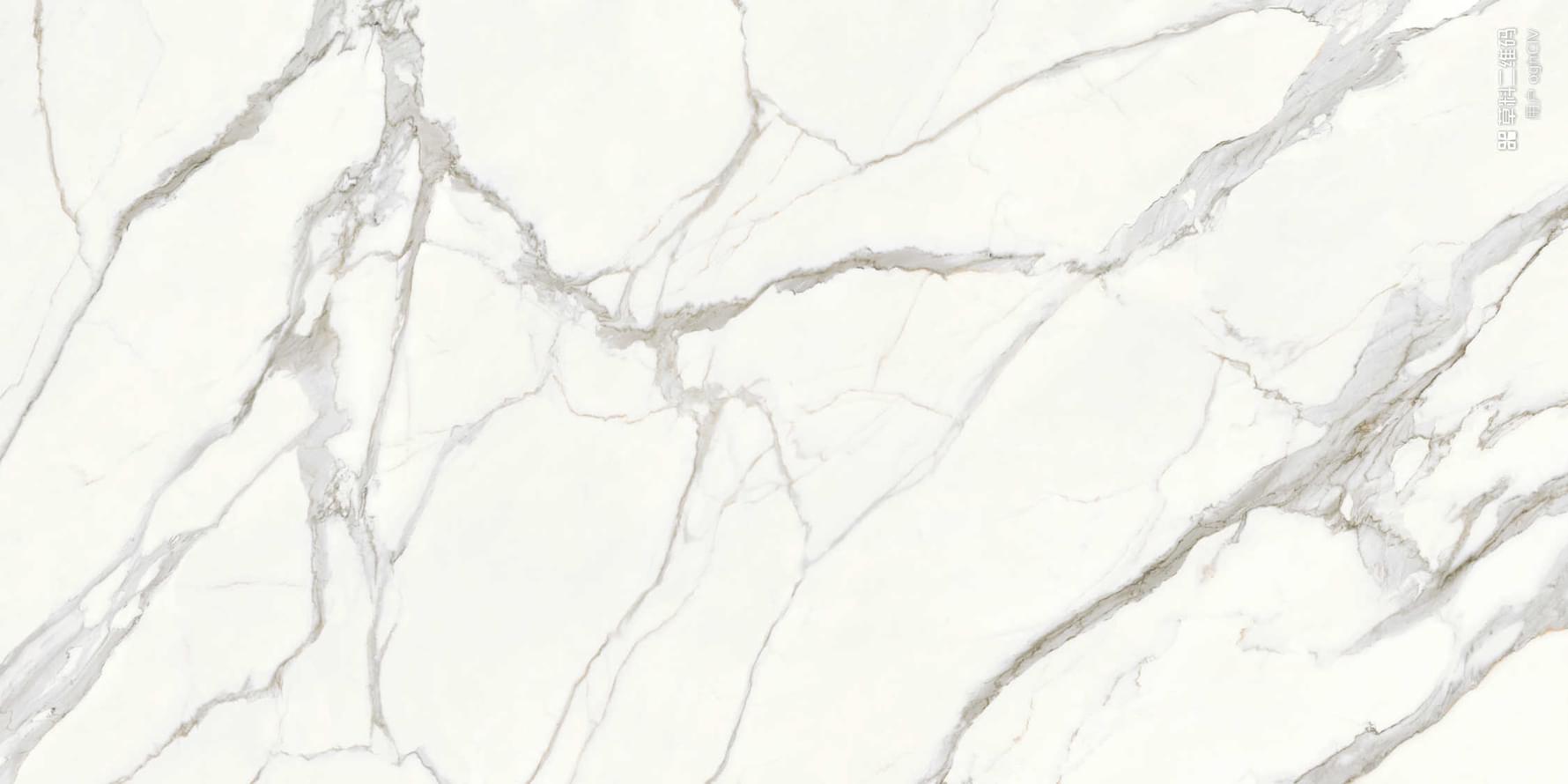 Плитка Delfone Snow White D1632Dg2100N White Vein Marble 12 mm 161x322 см, поверхность карвинг, рельефная