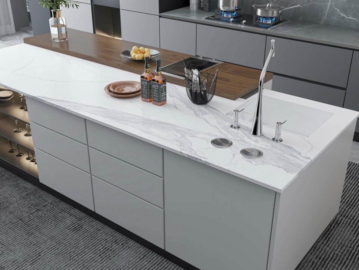 керамогранит фабрики Delfone коллекция Super Arabescato