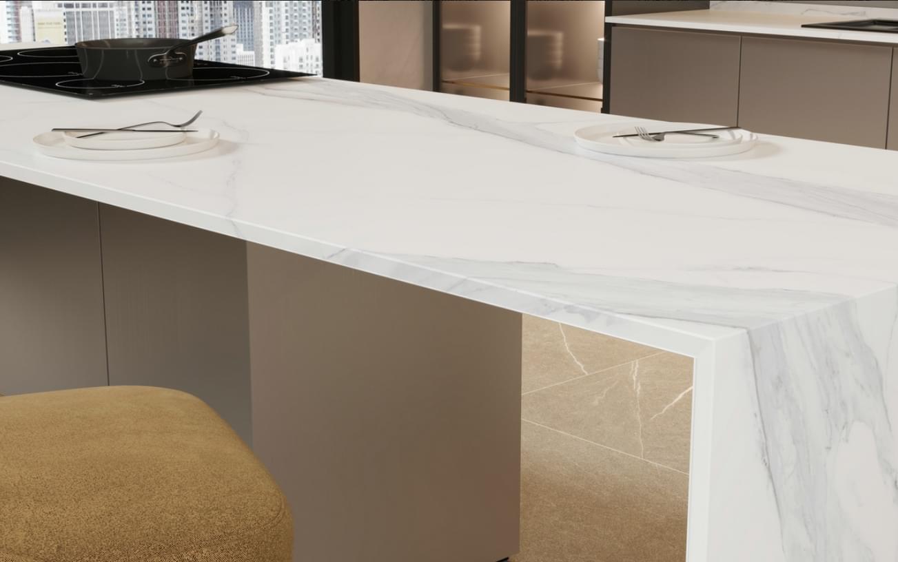 керамогранит фабрики Delfone коллекция Super Arabescato