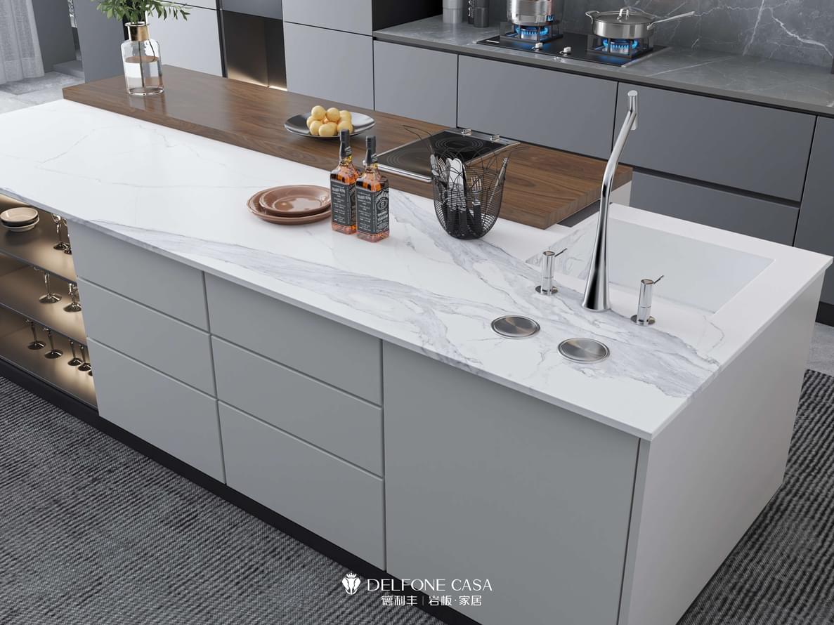 керамогранит фабрики Delfone коллекция Super Arabescato