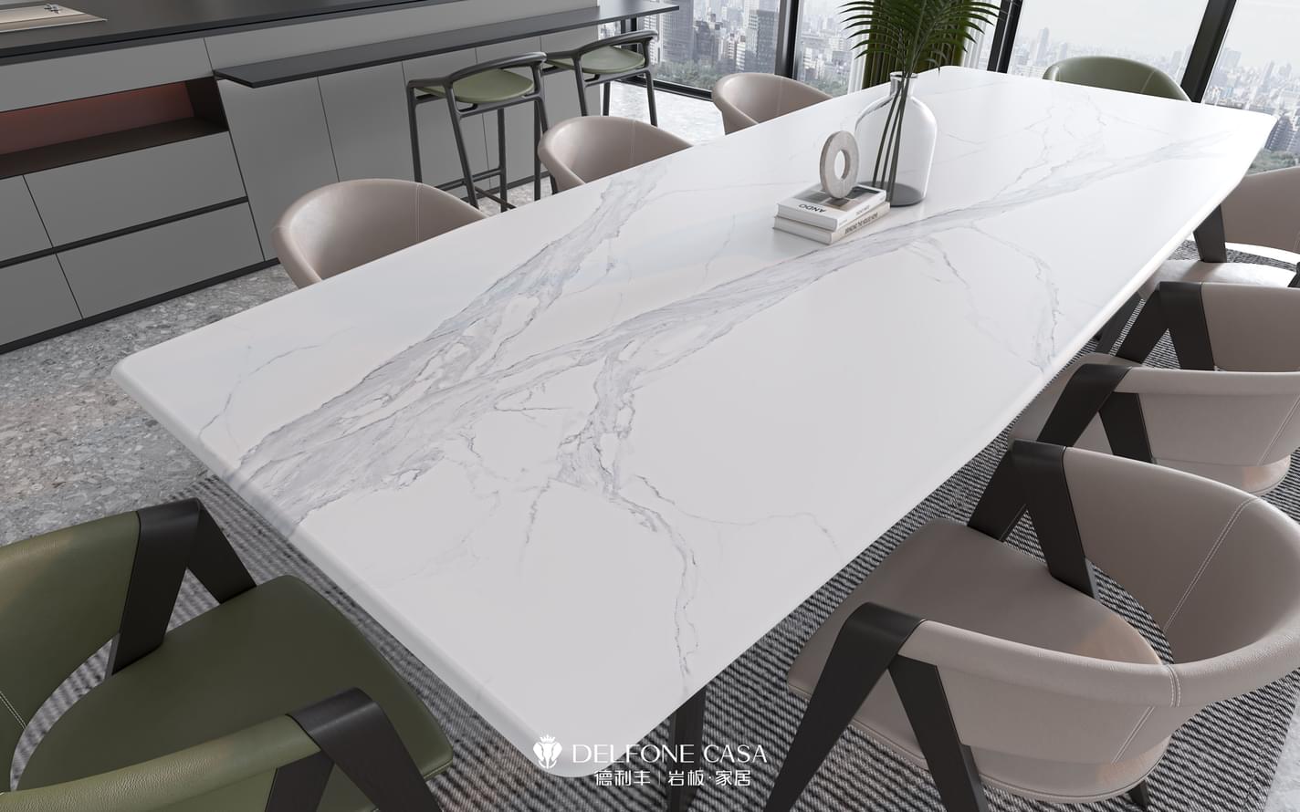 керамогранит фабрики Delfone коллекция Super Arabescato