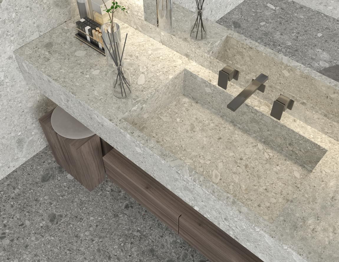 керамогранит фабрики Delfone коллекция Terrazzo