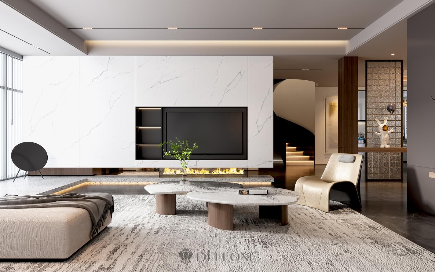 керамогранит фабрики Delfone коллекция White