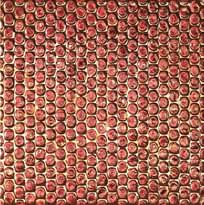 Плитка Diesel Pluriball Deep Pink Decor Oro Glossy Sq 20x20 см, поверхность глянец, рельефная