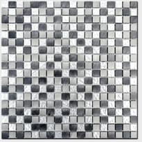 Плитка Diffusion Alu Emoi Alu Gris Noir 1.5x1.5 30x30 см, поверхность полуматовая