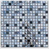 Плитка Diffusion Alu Emoi Futurisme Mosaique Mix 1.5x1.5 30x30 см, поверхность микс