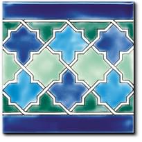 Плитка Diffusion Doremail Andalusian Frise Malaga 15x15 см, поверхность глянец