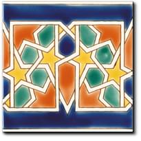 Плитка Diffusion Doremail Andalusian Frise Morisco Automne 15x15 см, поверхность глянец