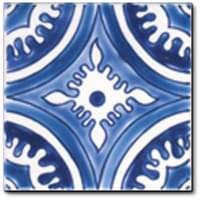 Плитка Diffusion Doremail Mediterraneens Carreau Santa Fe Bleu 10x10 см, поверхность глянец