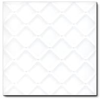 Плитка Diffusion Doremail Unis Carreau Matelasse Blanc 20x20 см, поверхность глянец