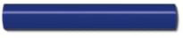 Плитка Diffusion Doremail Unis Corniere Bleu Hayet 3x20 см, поверхность глянец