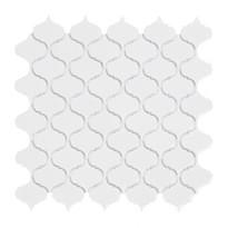 Плитка Diffusion Emoi Arabesque Blanc 30.5x30.5 см, поверхность глянец