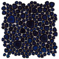Плитка Diffusion Galets Japonais Bleu De Chine 18 26x26 см, поверхность глянец