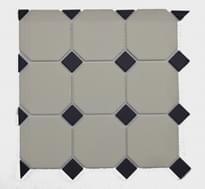 Плитка Diffusion Glazed Porcelain Octagon Plaque Blanc Et Noir 30x30 см, поверхность полуматовая