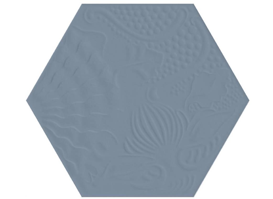 Diffusion Hexagon Gaudi Indigo 22x25