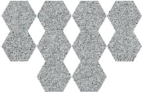 Плитка Diffusion Hexagon Granite Mix Grey 22x25 см, поверхность полуматовая