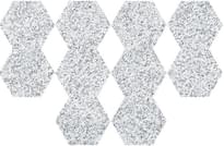 Плитка Diffusion Hexagon Granite Mix White 22x25 см, поверхность полуматовая