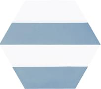 Плитка Diffusion Hexagon Orientation Capri Blue 22x25 см, поверхность полуматовая
