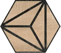 Плитка Diffusion Hexagon Orientation Tribeca 22x25 см, поверхность полуматовая