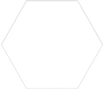 Плитка Diffusion Hexagon Orientation White Base 22x25 см, поверхность полуматовая