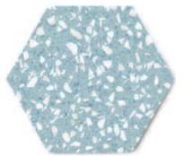 Плитка Diffusion Hexagon Venezia Mix Lagune 22x25 см, поверхность полуматовая