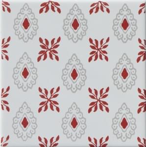 Diffusion Manhatiles Blanc Colors Rouge Courchevel Sud 15x15