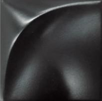 Плитка Diffusion Manhatiles Eclipse Matte Black 132 15x15 см, поверхность матовая, рельефная