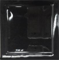 Плитка Diffusion Manhatiles Ecrin Glossy Black 32 15x15 см, поверхность глянец, рельефная