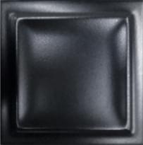Плитка Diffusion Manhatiles Ecrin Matte Black 132 15x15 см, поверхность матовая, рельефная