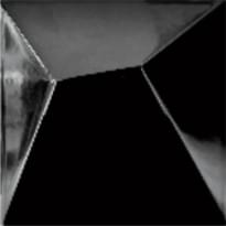 Плитка Diffusion Manhatiles Fuji Glossy Black 32 15x15 см, поверхность глянец, рельефная