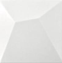 Плитка Diffusion Manhatiles Fuji Matte White 100 15x15 см, поверхность матовая, рельефная