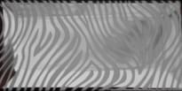Плитка Diffusion Metro Decors Chrome Biseaute Metro Chrome White Zebra 7.15x25 см, поверхность глянец