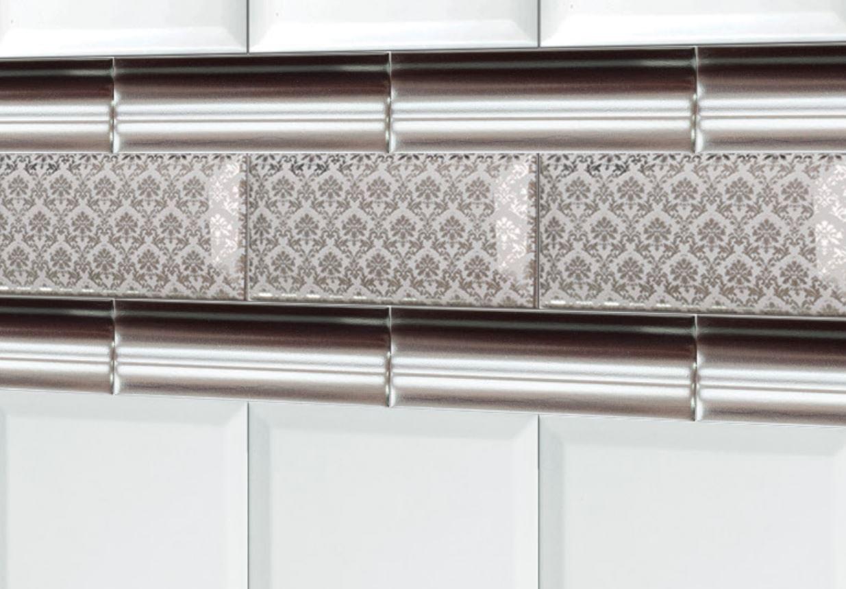 керамика фабрики Diffusion коллекция Metro Decors Chrome